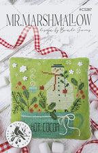WITH THY NEEDLE & Thread "Mr. Marshmallow"  Counted Cross Stitch Pattern  Brenda Gervais, Snowman