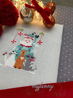 PDF INSTANT DOWNLOAD  My Fanny "Santa Collection #4"  Counted Cross Stitch Pattern  Christmas, Winter, Santa, Cats, Kittens