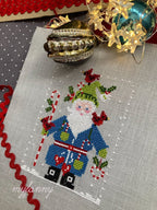 PDF INSTANT DOWNLOAD  My Fanny "Santa Collection #3"  Counted Cross Stitch Pattern  Cardinals, Holly, Christmas, Winter, Santa