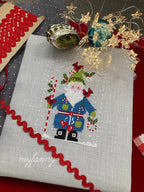PDF INSTANT DOWNLOAD  My Fanny "Santa Collection #3"  Counted Cross Stitch Pattern  Cardinals, Holly, Christmas, Winter, Santa