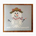 AURY TM DESIGNS "Too Chic" Counted Cross Stitch Pattern, Winter, Snowman, AuryTM
