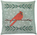 ARTFUL OFFERINGS "Wintertide Cardinal" Counted Cross Stitch Pattern, Winter. Christmas, Holly, Snowflakes, Holiday, Pattern Only