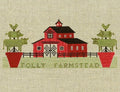 ARTFUL OFFERINGS "Folly Farmstead" Counted Cross Stitch Pattern, Barnyard, Cows Pigs, Chickens, Country, Pattern Only