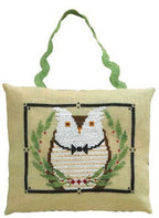 ARTFUL OFFERINGS "Mr. Owl's Wintergreen Gala" Counted Cross Stitch Pattern, Winter. Christmas, Ornament, Pattern Only