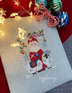 PDF INSTANT DOWNLOAD  My Fanny "Santa Collection #10"  Counted Cross Stitch Pattern  Sheep, Christmas, Winter, Santa