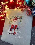 PDF INSTANT DOWNLOAD  My Fanny "Santa Collection #10"  Counted Cross Stitch Pattern  Sheep, Christmas, Winter, Santa