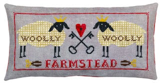 ARTFUL OFFERINGS "Woolly-Woolly Farmstead" Counted Cross Stitch Pattern, Sheep, Summer, Pattern Only