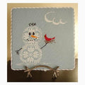 AURYTM DESIGNS "Too Sweet" Counted Cross Stitch Pattern, Snow Row Series, Winter, Snowman, Robin, Pattern Only