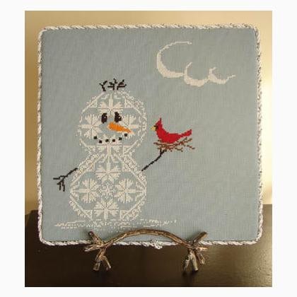 AURYTM DESIGNS "Too Sweet" Counted Cross Stitch Pattern, Snow Row Series, Winter, Snowman, Robin, Pattern Only