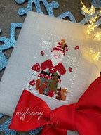 PDF INSTANT DOWNLOAD  My Fanny "Santa Collection #12"  Counted Cross Stitch Pattern  Christmas, Winter, Santa, Squirrels