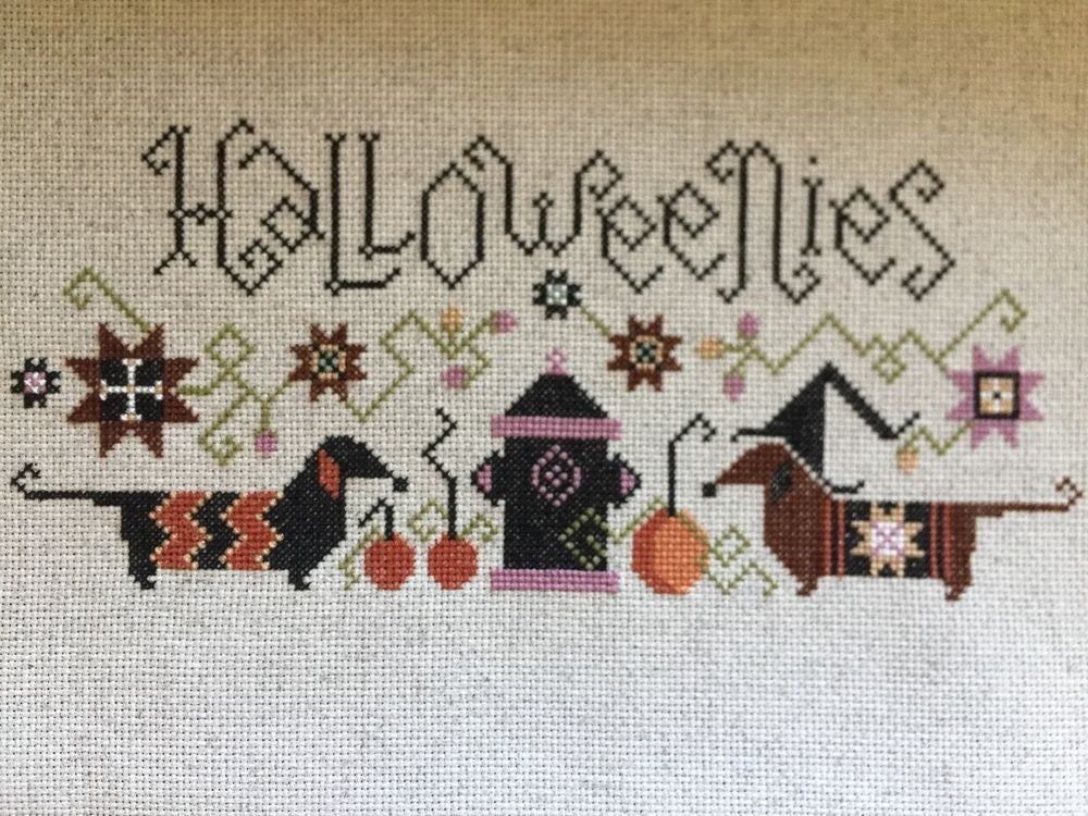 PLUM STREET SAMPLERS "Halloweenies" Counted Cross Stitch Pattern, Pattern Only
