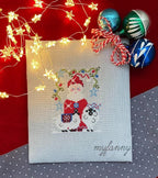 PDF INSTANT DOWNLOAD  My Fanny "Santa Collection #10"  Counted Cross Stitch Pattern  Sheep, Christmas, Winter, Santa