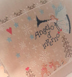 CROCETTE A GOGO "Winter Angel (Angelo d'inverno)"  Counted Cross Stitch Pattern  Winter, Christmas, Snow, Reindeer, Paper Pattern