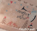 CROCETTE A GOGO "Winter Angel (Angelo d'inverno)"  Counted Cross Stitch Pattern  Winter, Christmas, Snow, Reindeer, Paper Pattern
