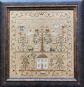 SHAKESPEARE'S PEDDLER "Maria Phinney 1832: Adam & Eve's House" Counted Cross Stitch Pattern, Sampler, by Theresa Venette, Pattern Only
