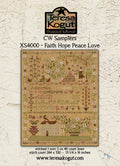 TERESA KOGUT "Faith Hope Peace Love"  Counted Cross Stitch Pattern  Creative Whims, Sampler, Pattern Only