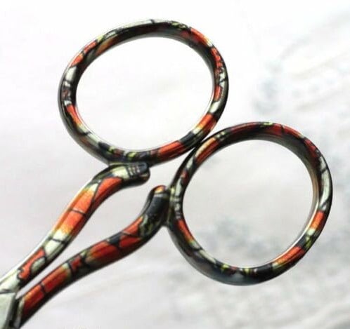 Bohin “Giakarta 3-1/2 Embroidery Scissors - Stain Glass, Made In France