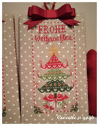 CROCETTE A GOGO "Christmas Ornaments Set 2"  Counted Cross Stitch Pattern  Winter, Santa, Christmas Tree, Noel, Joyeux, Paper Pattern
