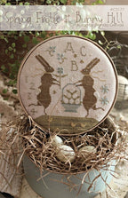WITH THY NEEDLE & Thread "Spring Frolic at Bunny Hill"  Cross Stitch Pattern  Brenda Gervais, Easter, Spring, Sampler,  Pattern Only