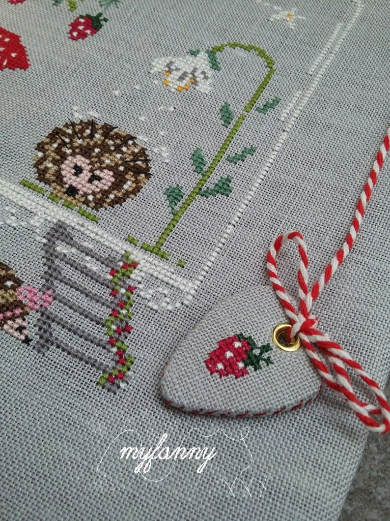 PDF INSTANT DOWNLOAD  My Fanny "Happy Family"  Counted Cross Stitch Pattern  Spring