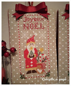 CROCETTE A GOGO "Christmas Ornaments Set 2"  Counted Cross Stitch Pattern  Winter, Santa, Christmas Tree, Noel, Joyeux, Paper Pattern
