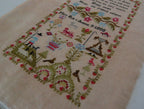 THE SCARLETT HOUSE "Mary Roe 1808" Counted Cross Stitch Pattern, Reproduction Sampler by Tanya Brockmeyer, Paper Pattern