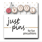 HANDS ON DESIGN "Block Party - Wool" Counted Cross Stitch Pattern & Wool (Includes Handcrafted Pin Set too!), Sheep