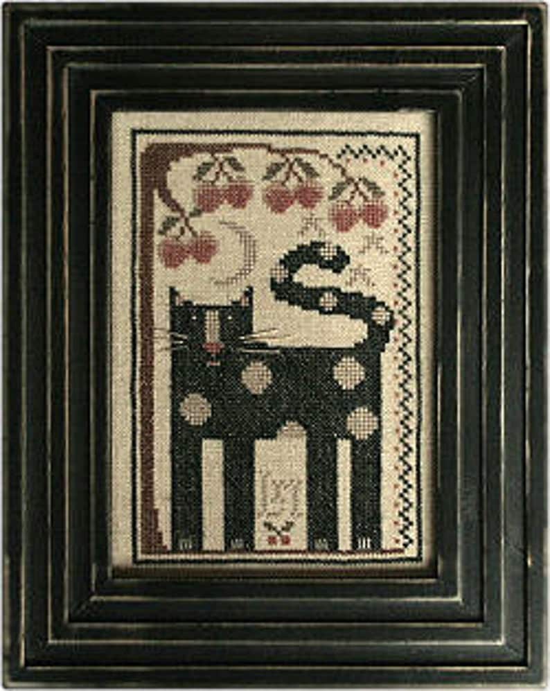 LA~D~DA "Spot the Cat"  Counted Cross Stitch Pattern   Whimsical Design, Paper Pattern