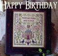 BLACKBIRD DESIGNS "Happy Birthday" Counted Cross Stitch Pattern, Sampler, Dear Friend, Pattern Only