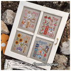 CROCETTE A GOGO "The Time Window - Part 2"  Counted Cross Stitch Pattern  May, June, July, August, Calendar, Italy, Paper Pattern