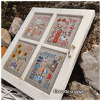 CROCETTE A GOGO "The Time Window - Part 2"  Counted Cross Stitch Pattern  May, June, July, August, Calendar, Italy, Paper Pattern