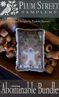 PLUM STREET SAMPLERS "Abominable Bundle"  Counted Cross Stitch Pattern  Snowman, Winter, Paper Pattern