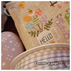 CROCETTE A GOGO "Hello Easter"  Counted Cross Stitch Pattern  Easter, Easter Eggs, Rabbit, Bunnies, Italy, Paper Pattern