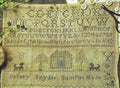 With Thy Needle & Thread "BETSEY SNYDER, 1822" Brenda Gervais, Cross Stitch Pattern, Antique Reproduction, Pattern Only