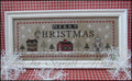 THE SCARLETT HOUSE "Christmas In The Village" Counted Cross Stitch Pattern, Winter, Merry Christmas, Snow, Church, Pattern Only
