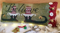 ROVARIS "Believe" Counted Cross Stitch Pattern plus Gold BELL is Included, Elf Shoes, Christmas, Winter, Believe