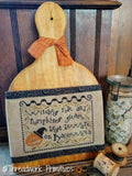 THREADWORK PRIMITIVES "Witches Ride", Counted Cross Stitch Pattern, Autumn, Fall, Halloween, Pumpkin, Pattern Only