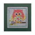ART TO HEART "Curious Owl" Includes a Counted Cross Stitch Chart and Button Assortment, Pattern and Button Pack
