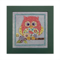 ART TO HEART "Curious Owl" Includes a Counted Cross Stitch Chart and Button Assortment, Pattern and Button Pack