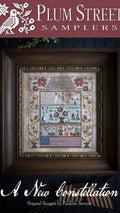 PLUM STREET SAMPLERS "A New Constellation"  Counted Cross Stitch Pattern  Betsy Ross, June 14th, 1777, American Flag, Paper Pattern