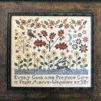 PLUM STREET SAMPLERS "Autumn Gifts" Counted Cross Stitch Pattern/Chart, Autumn, Owl, Rabbit, Flowers, Pattern Only