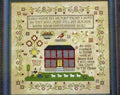 PLUM STREET SAMPLERS "Crowned Bird Sampler"  Counted Cross Stitch Pattern  Sampler, Paper Pattern