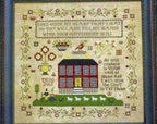 PLUM STREET SAMPLERS "Crowned Bird Sampler"  Counted Cross Stitch Pattern  Sampler, Paper Pattern