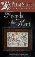 PLUM STREET SAMPLERS "Friends of the Hart"  Counted Cross Stitch Pattern  Floral, Animals, Paper Pattern