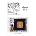 PLUM STREET SAMPLERS "Buttons Black"  Counted Cross Stitch Pattern  Halloween, Autumn, Witch, Paper Pattern