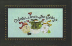ART TO HEART "Winter Friends" Counted Cross Stitch with Buttons, Just Another Button Company, Winter, Snowmen, Pattern & Buttons Only