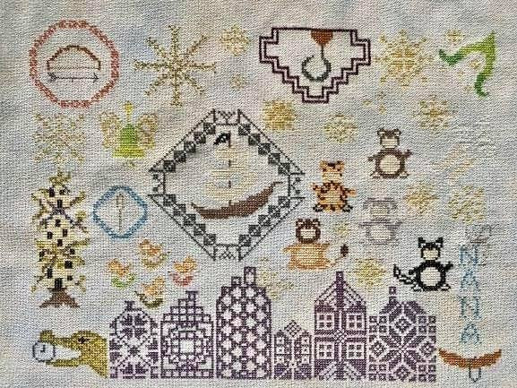 AuryTM Quaker Fantasies "Peter Pan" Counted Cross Stitch Pattern, Chart, Pattern Only, Aury TM