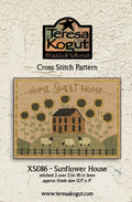 TERESA KOGUT "Sunflower House"  Counted Cross Stitch Pattern  Fabulous, Home Sweet Home, Sheep, Americana, Pattern Only