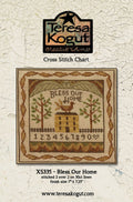 TERESA KOGUT "Bless Our Home"  Counted Cross Stitch Pattern  Sampler, Primitive, Pattern Only