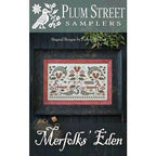 PLUM STREET SAMPLERS "Merfolks' Eden"  Counted Cross Stitch Pattern  Mermaids, Dolphins, Fish, Sea, Paper Pattern